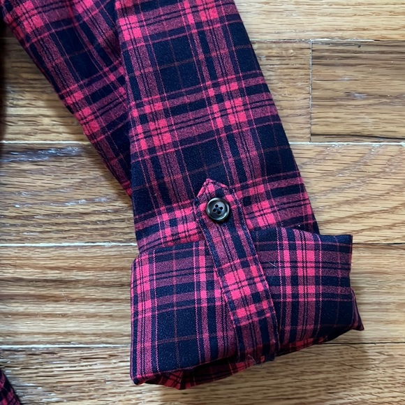 Billy T Plaid Button Down Shirt Dress - Picture 10 of 15